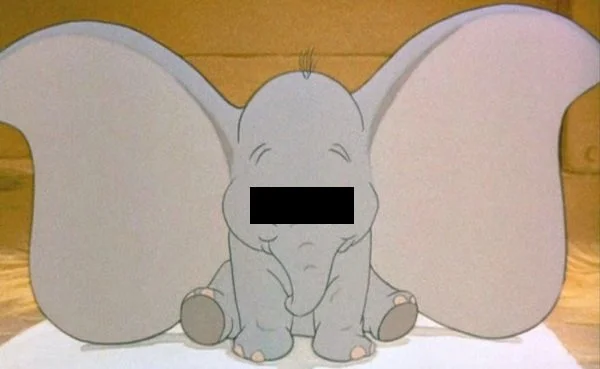 Standbild aus dem Disney-Film "Dumbo" als Meme für einen satirischen Beitrag in Das Letzte Wiki. Originalbild © Walt Disney Pictures.