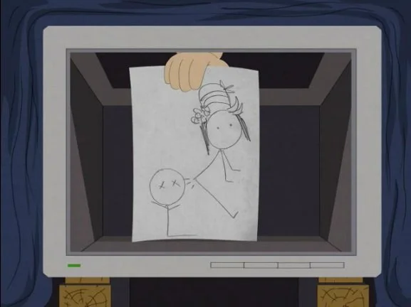 Szenenbild aus der Zeichentrickserie South Park (© Comedy Central) als Meme im satirischen Lexikon Das Letzte Wiki.
