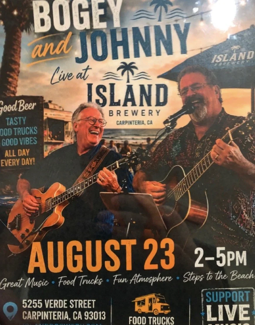 Live Music: Bogey and Johnny, 2-5 pm/ Food Truck: Chef Melissa 