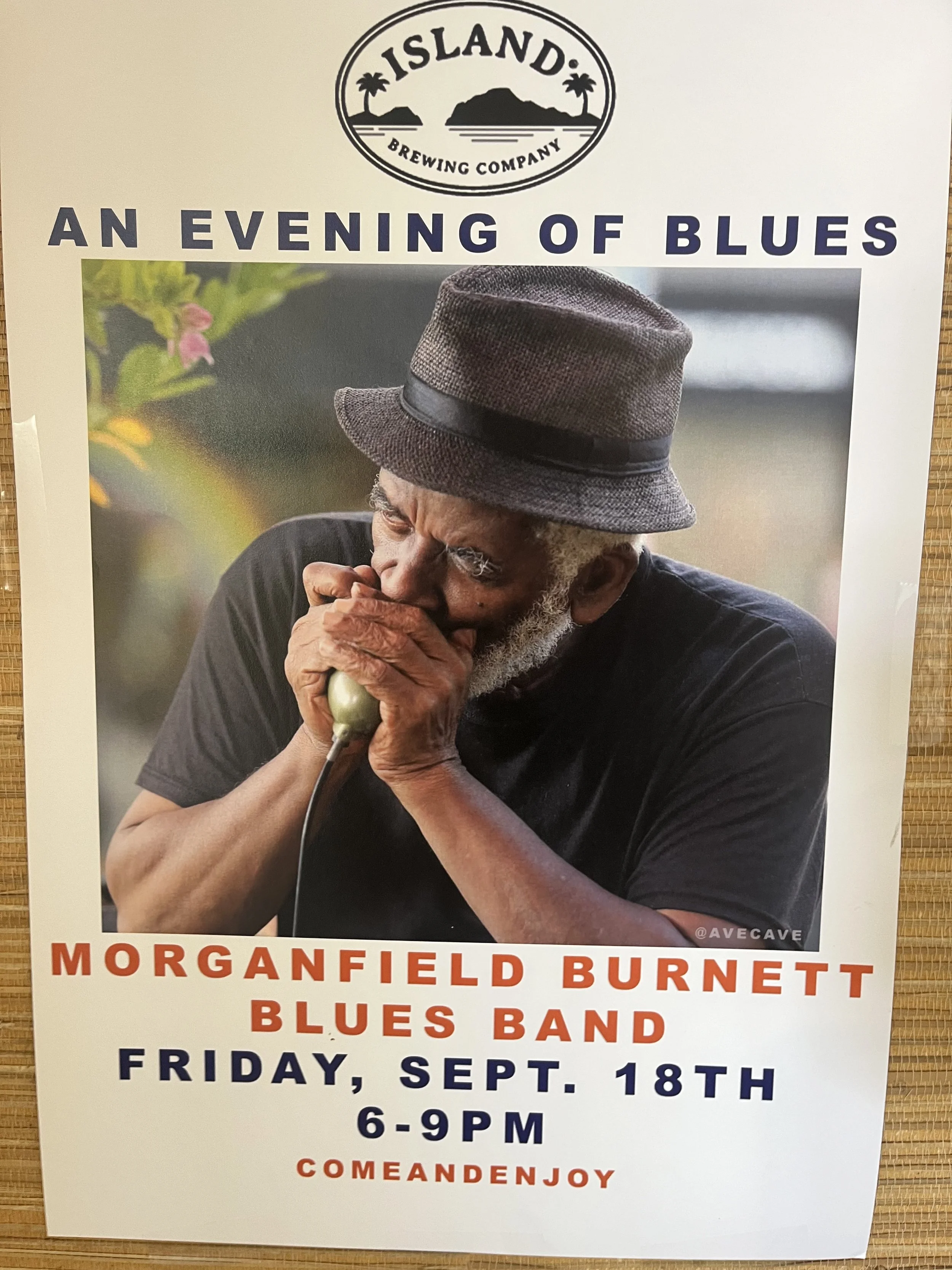 Live Music: Morganfield Burnett 6-9 pm/ Food Truck: DisFruta