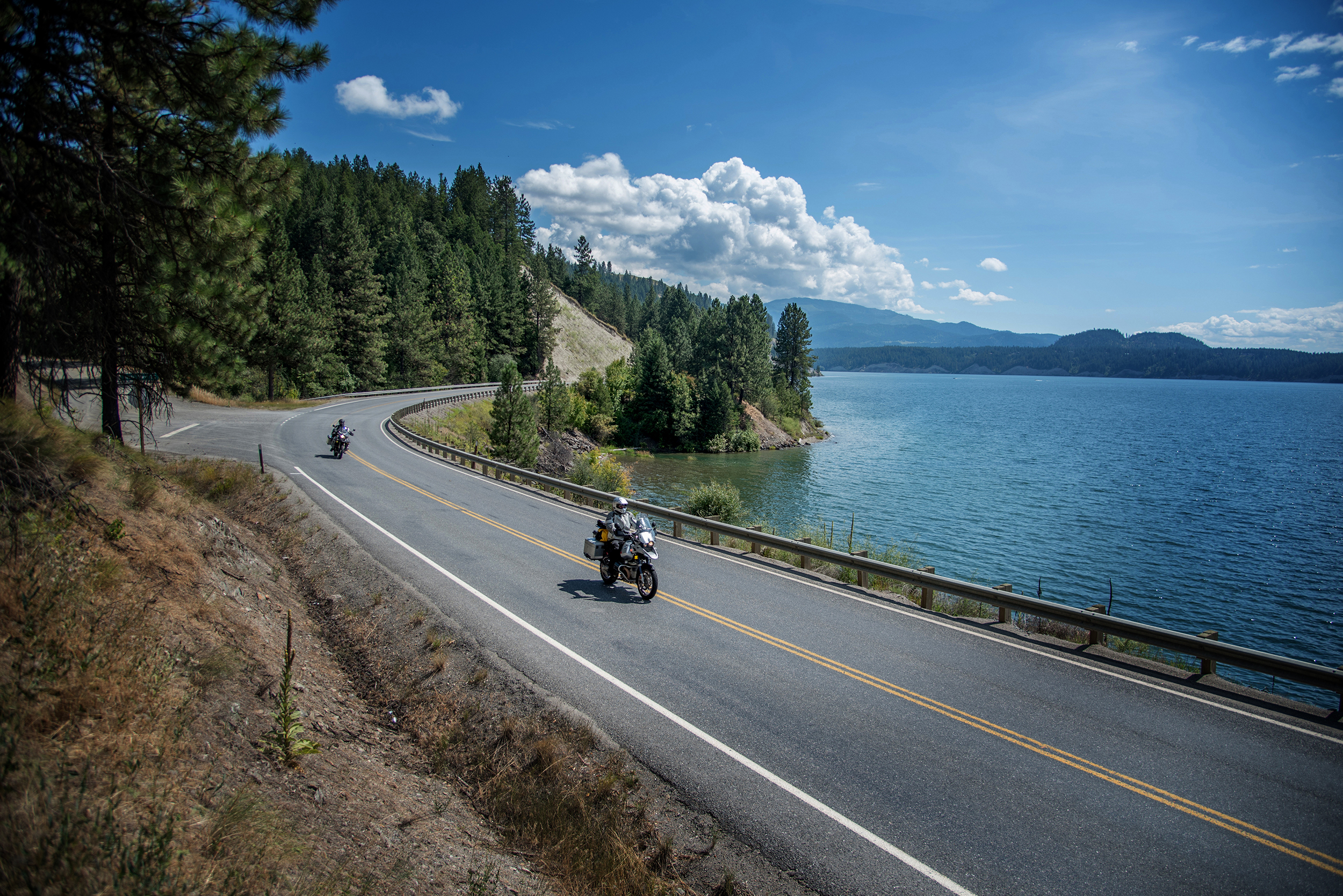 Once on the east side of the Columbia River, windy and twisty roads follow the river’s edge towards the US/Canadian border