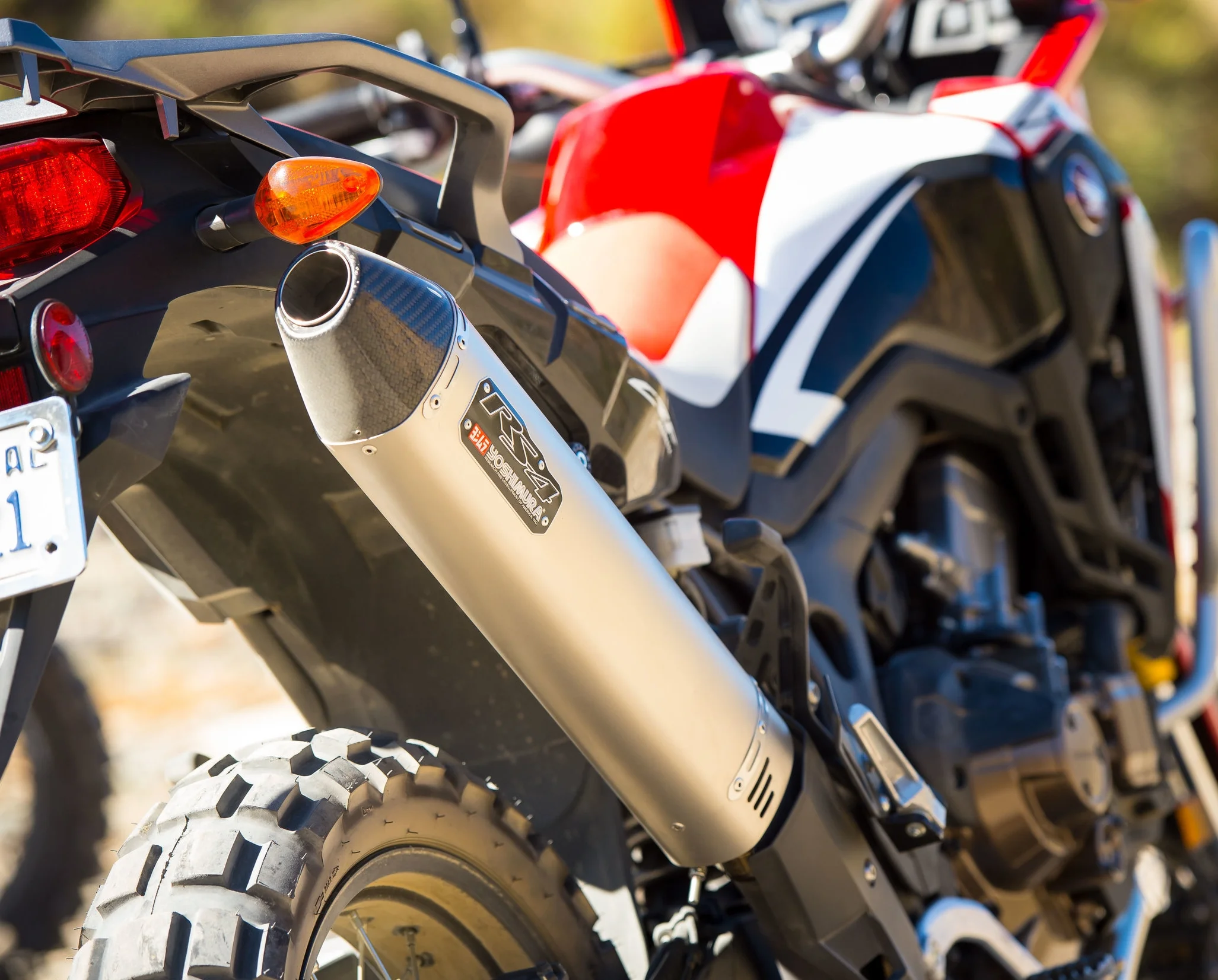 UPSHIFTTESTED YOSHIMURA RS4 SLIPON EXHAUST FOR HONDA AFRICA TWIN