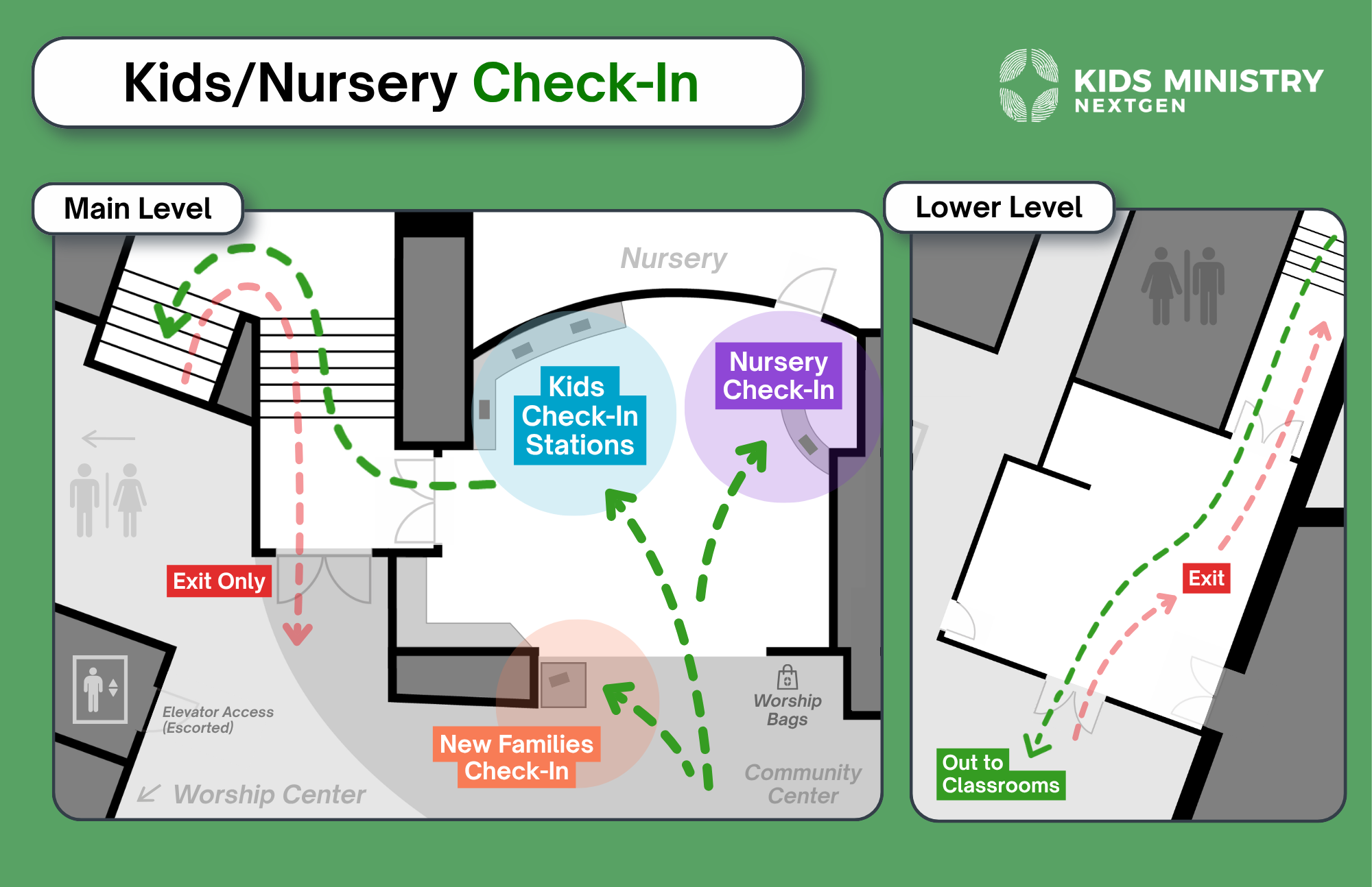 Kids &amp; Nursery Check-In Map (Copy)