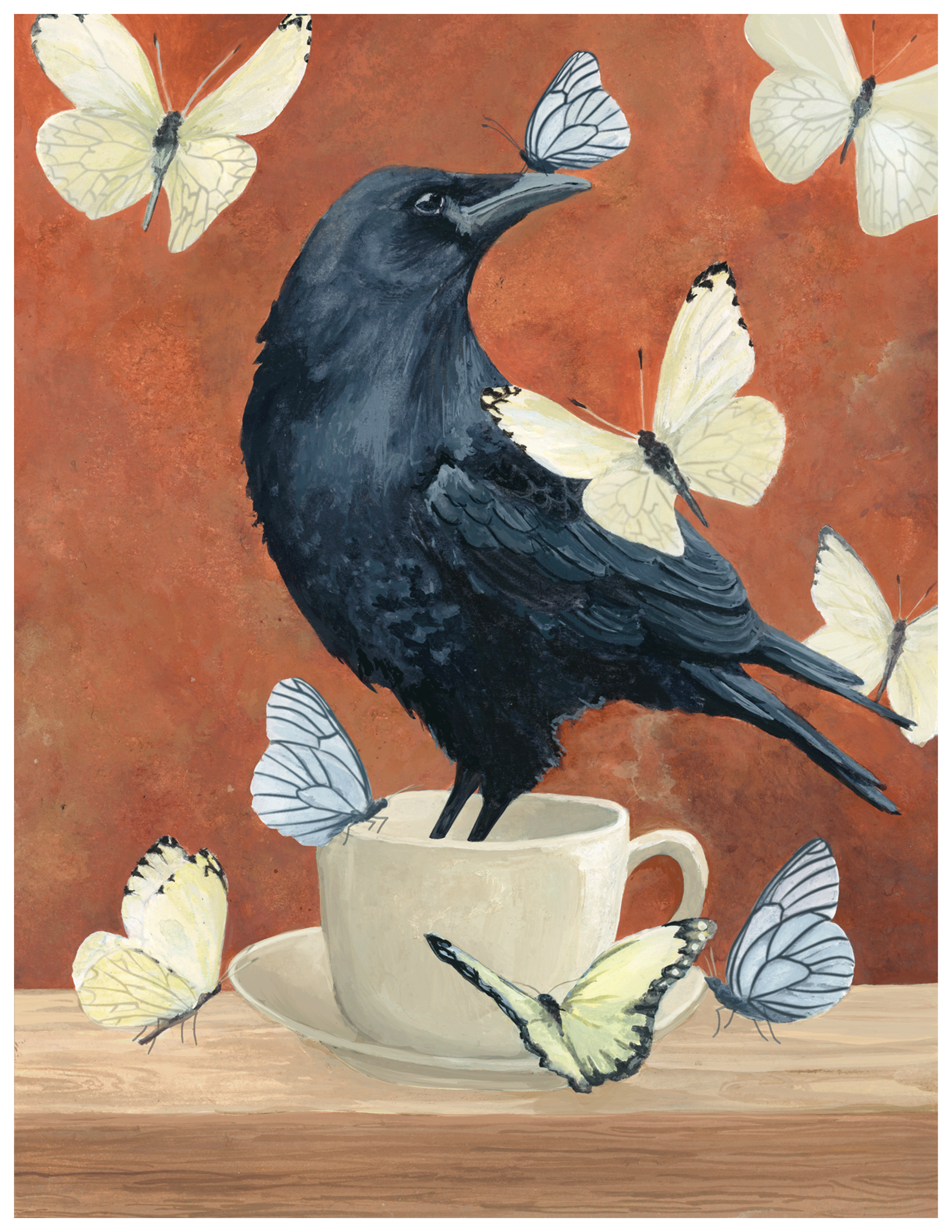 Kitchen Crow Print