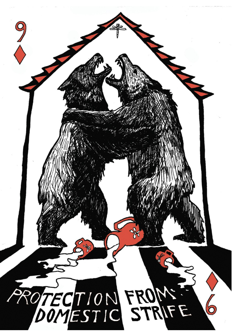 Domestic Strife Postcard