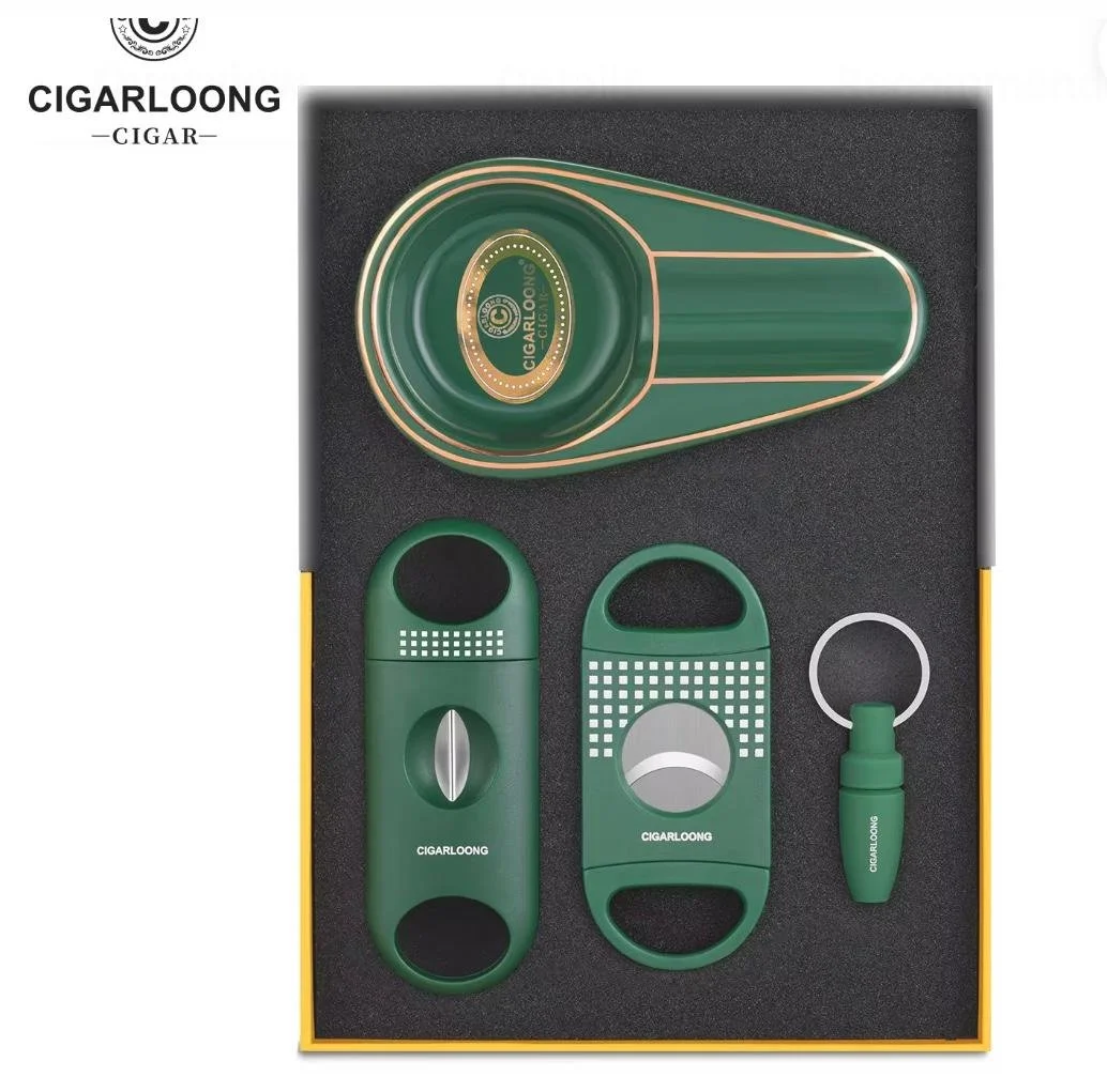 Green Cigarloong Cigar Gift Box Set
