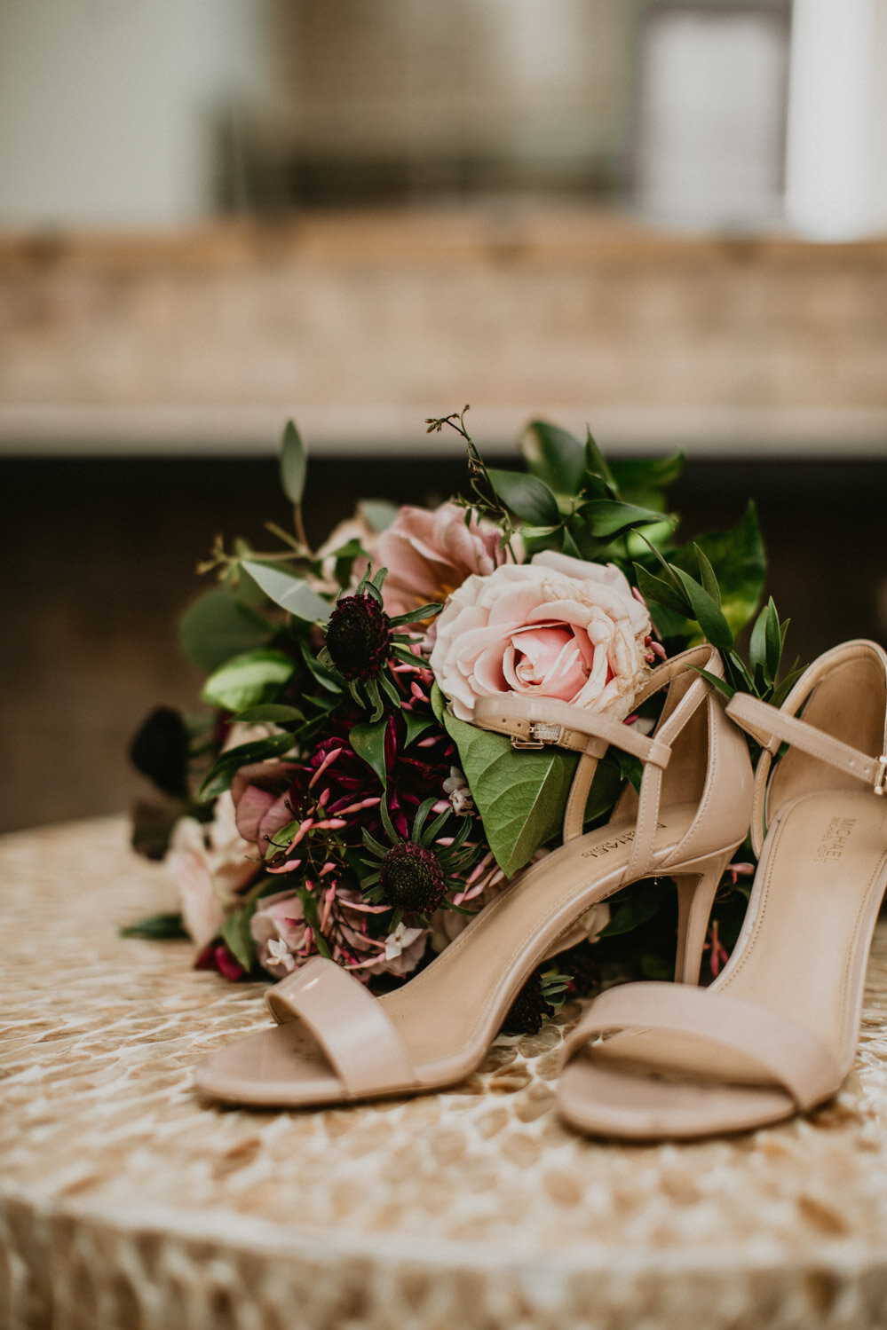 4 Bridal Wedding Day Details Shoes Flowers Pink Maroon.jpg