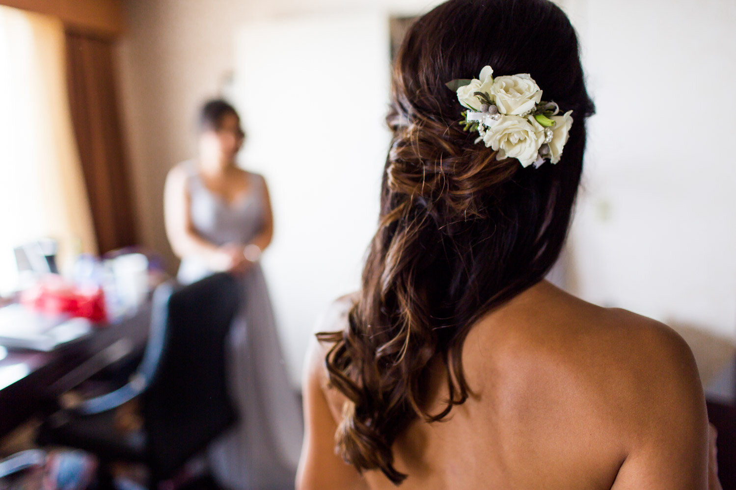 5 Bride Wedding Morning Hair Flowers.jpg
