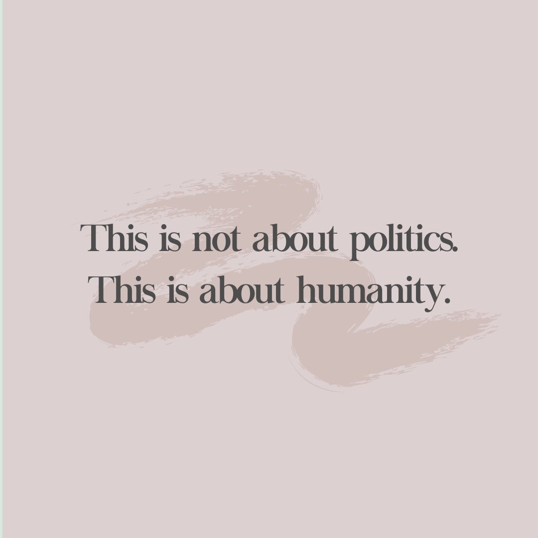 This is not political. This is humanity.

We stand with the people of this community. We support diversity, and immigrants and immigrant communities. All are welcome here. It&rsquo;s shocking that this even has to be said; disgusting that these cruel