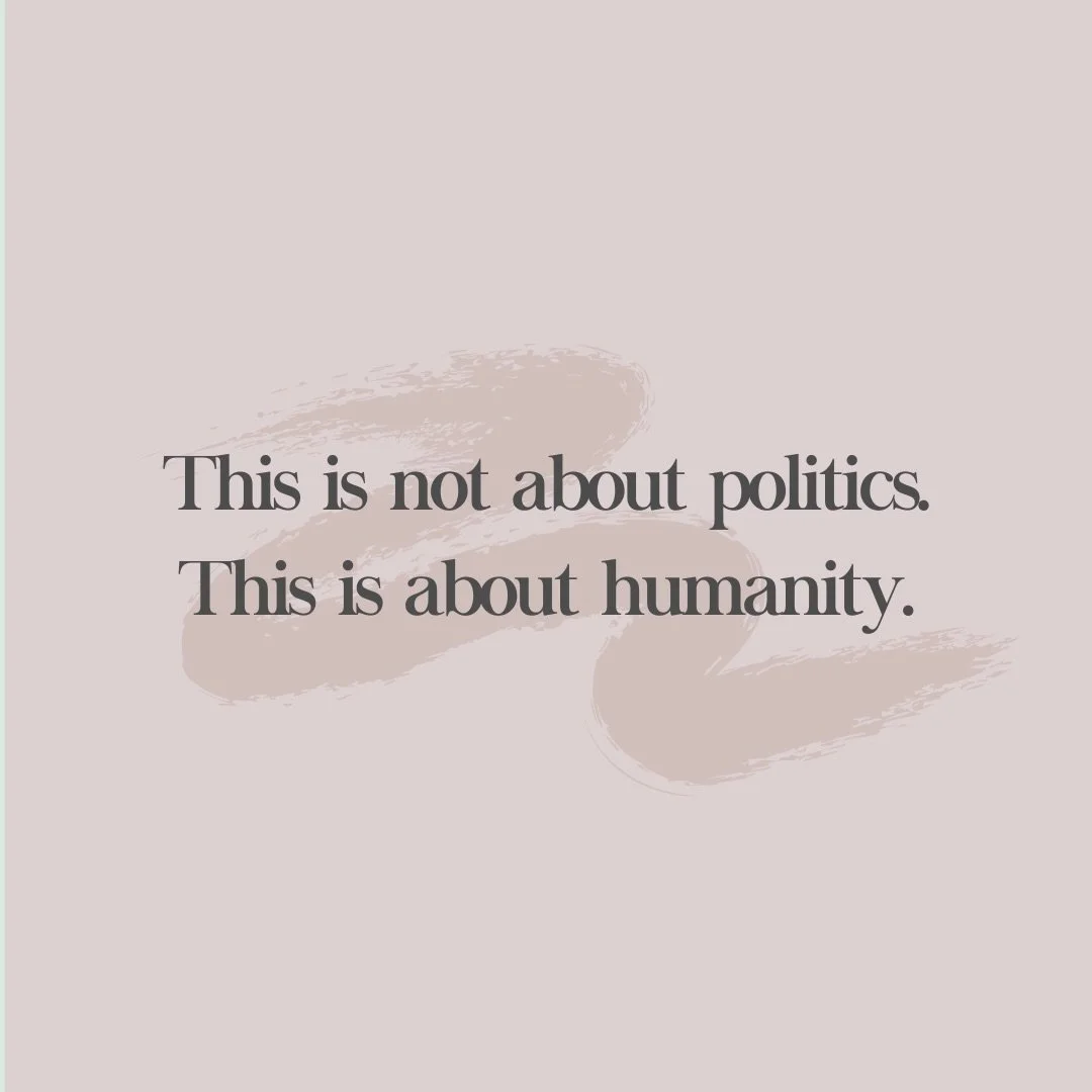 This is not political. This is humanity.

We stand with the people of this community. We support diversity, and immigrants and immigrant communities. All are welcome here. It&rsquo;s shocking that this even has to be said; disgusting that these cruel