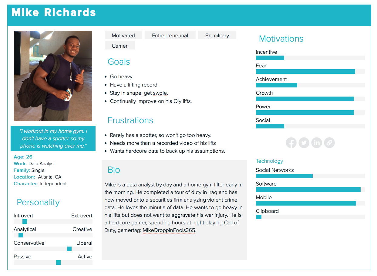 Personas - Mike