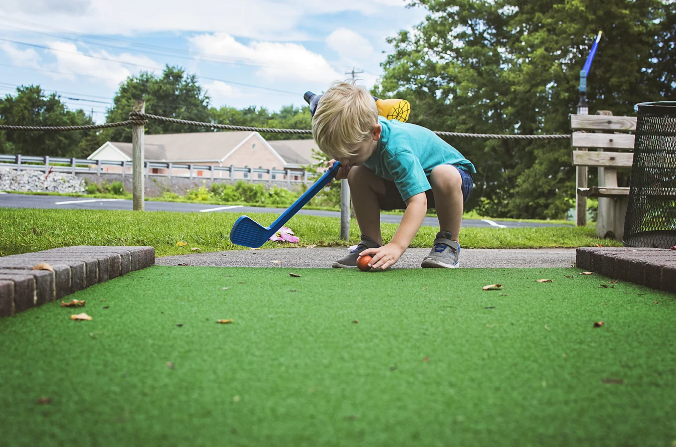  I'm just going to throw this in there for parental bragging reasons, this kid not only got a HOLE-IN-ONE this go around, but had I actually kept score, he probably would have beaten me.