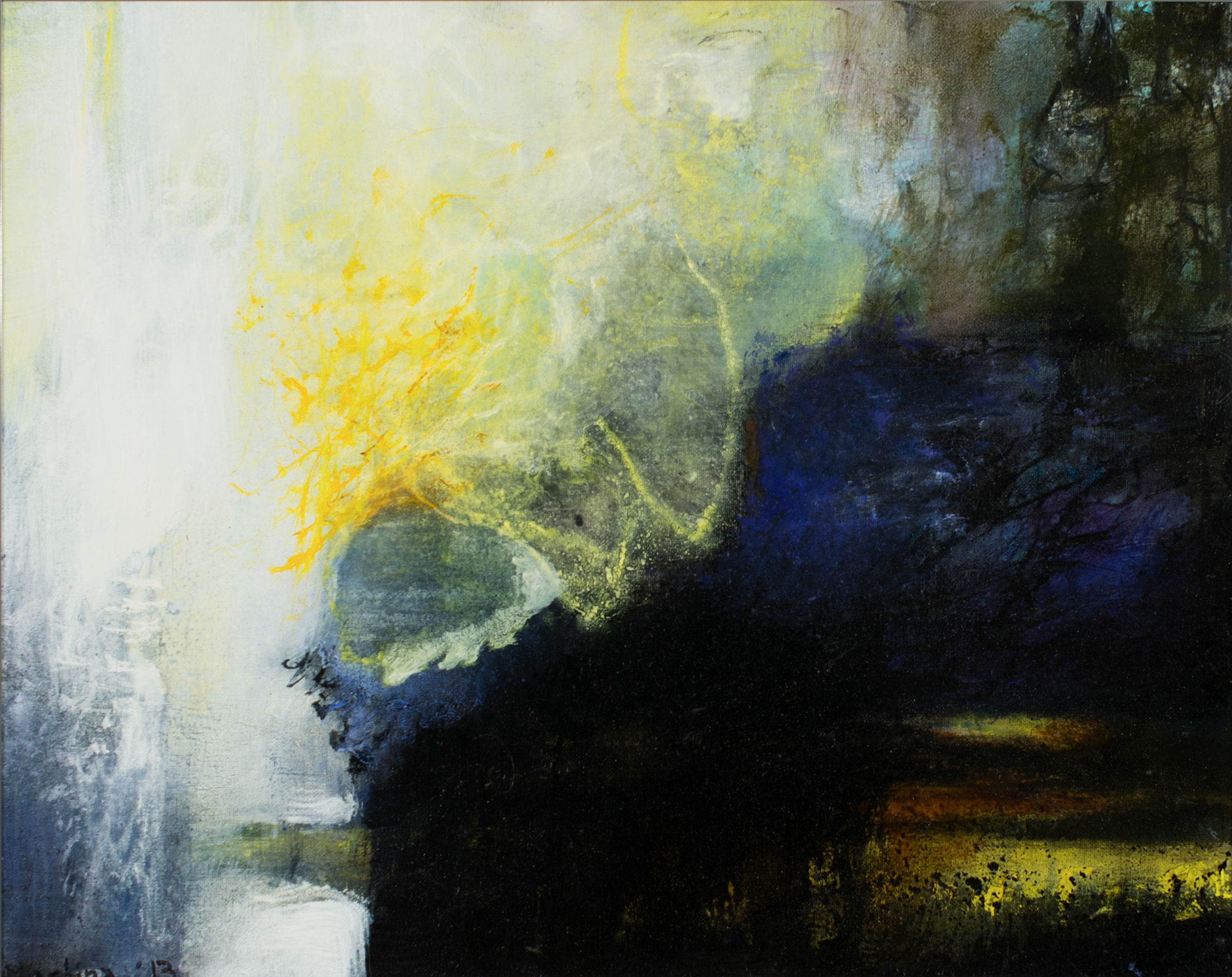 Reaching, 2013, oil on canvas, 18"x22", status: Private Collection