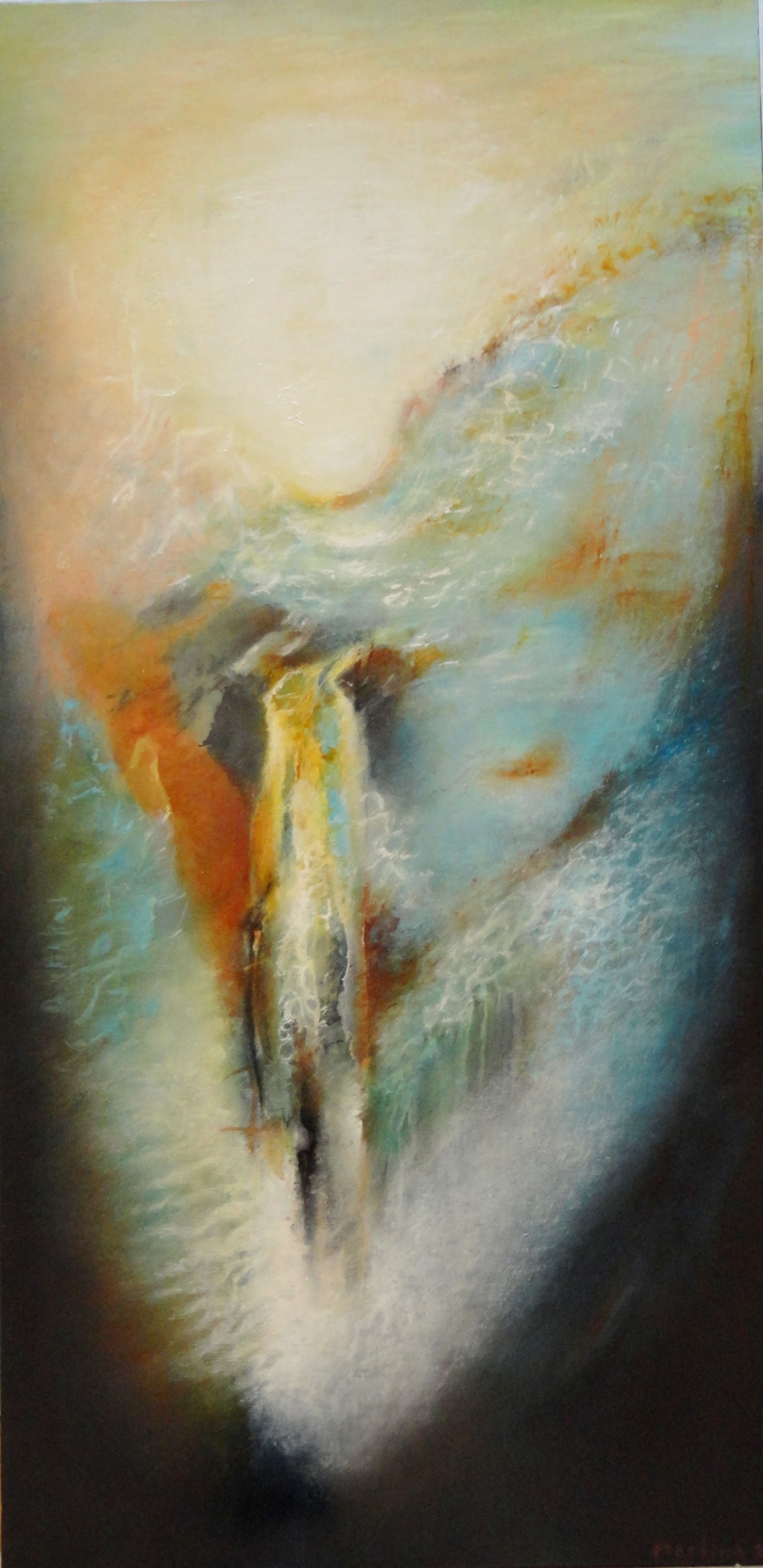 Gardens, 2011, oil on canvas, 48"x24", status: Private Collection