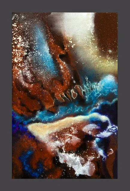 Southwest Celeste, 2014, oil, earth, pigments and marble dust on canvas, status: private collection, NY