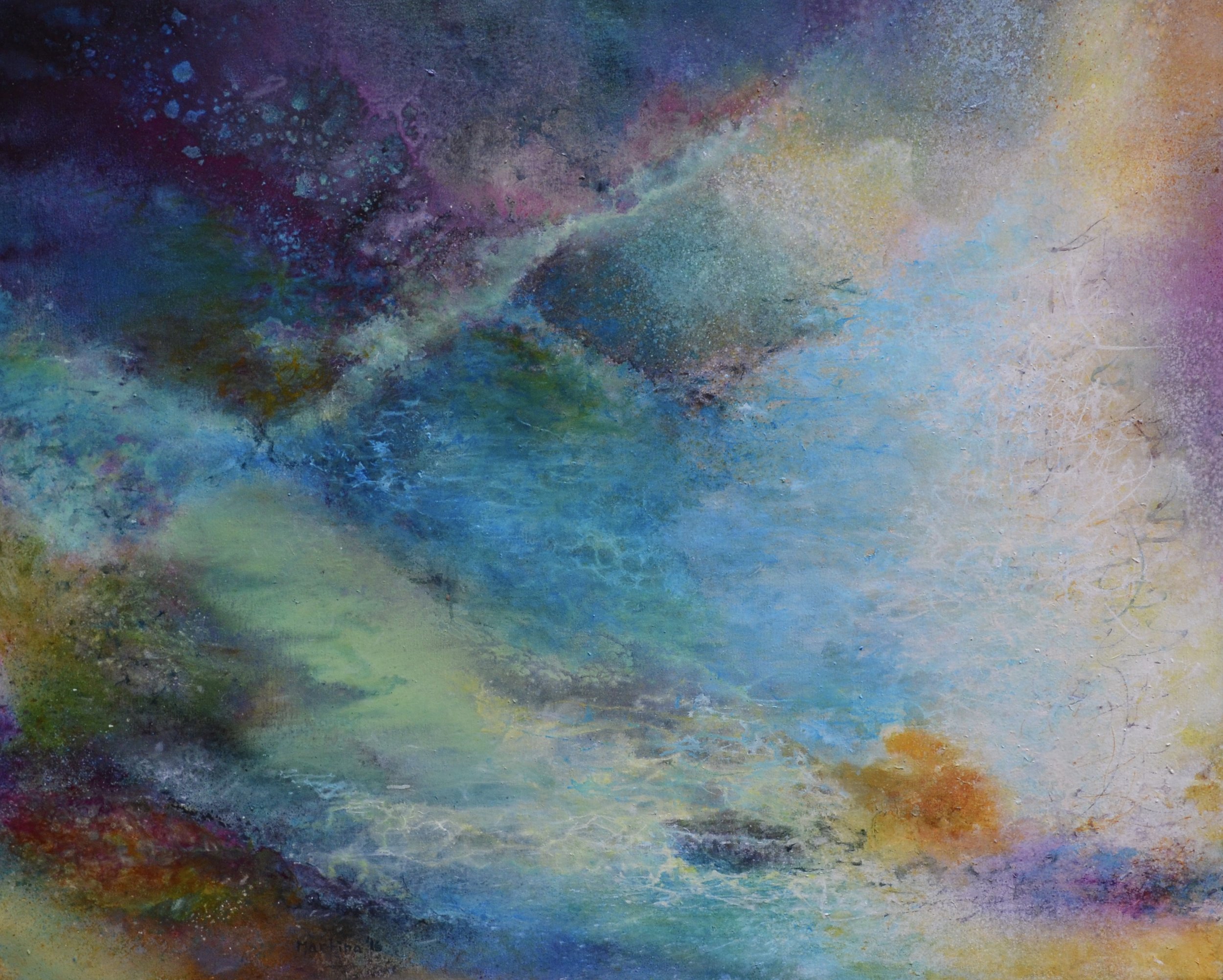 New Now, 2016, oil on canvas, 30"x40", status: private collection, Oregon