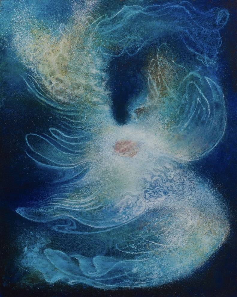 Ephemeral, 2017, oil and earth on canvas, 24"x18", status: private collection, NY