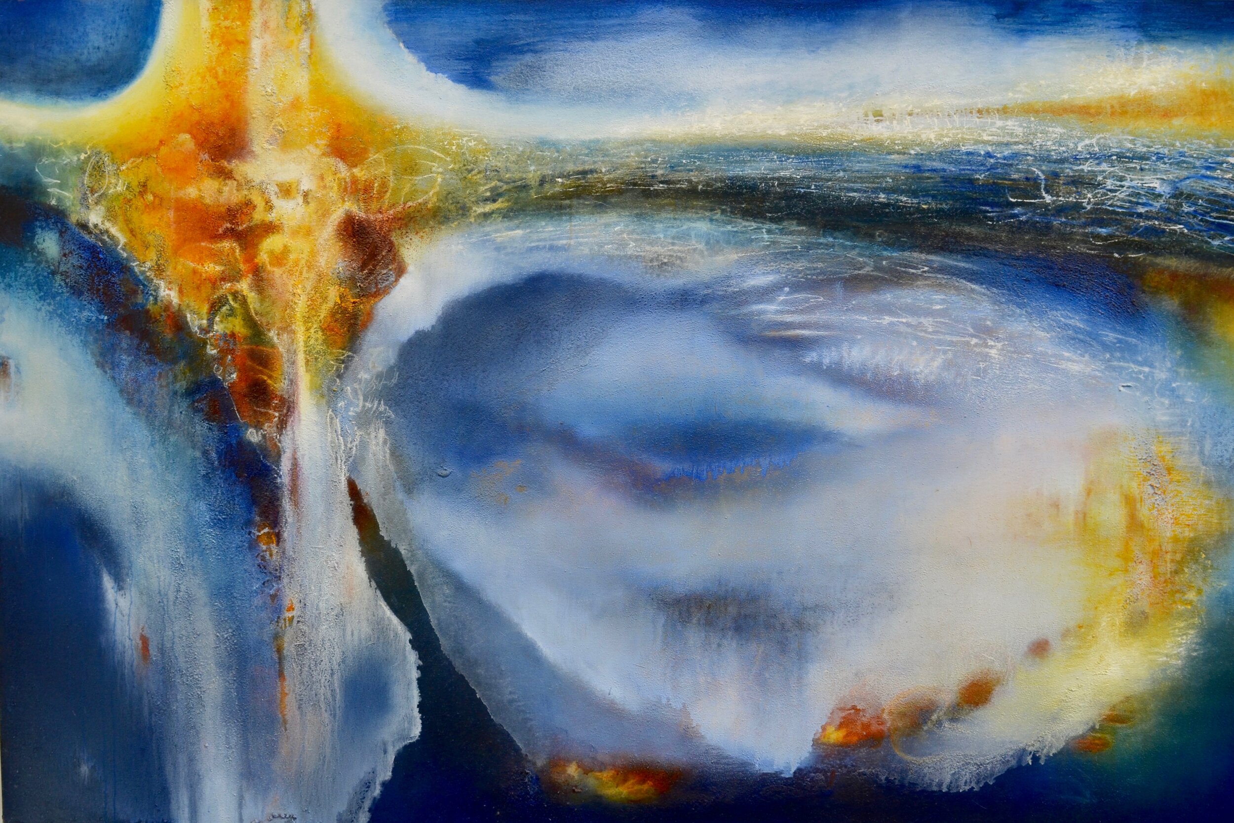 "Far Horizons" 2016, oil on canvas, 48"x72", status: private collection Hollis, NH