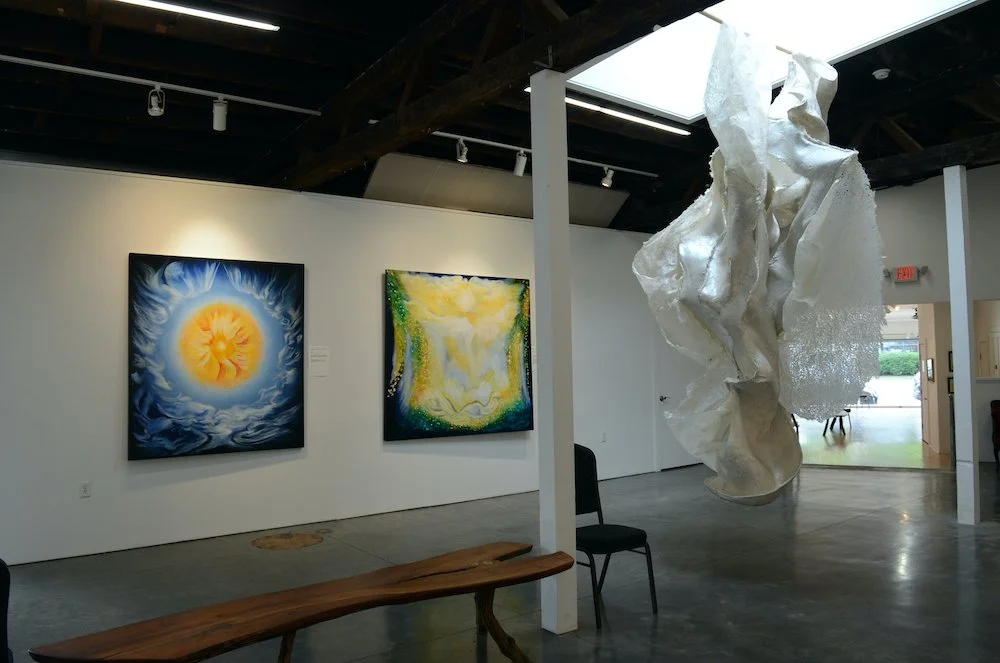 "Archangels", "Cherubim" and "Tumbling Light" at Lightforms Art Center, Hudson, NY July 2024