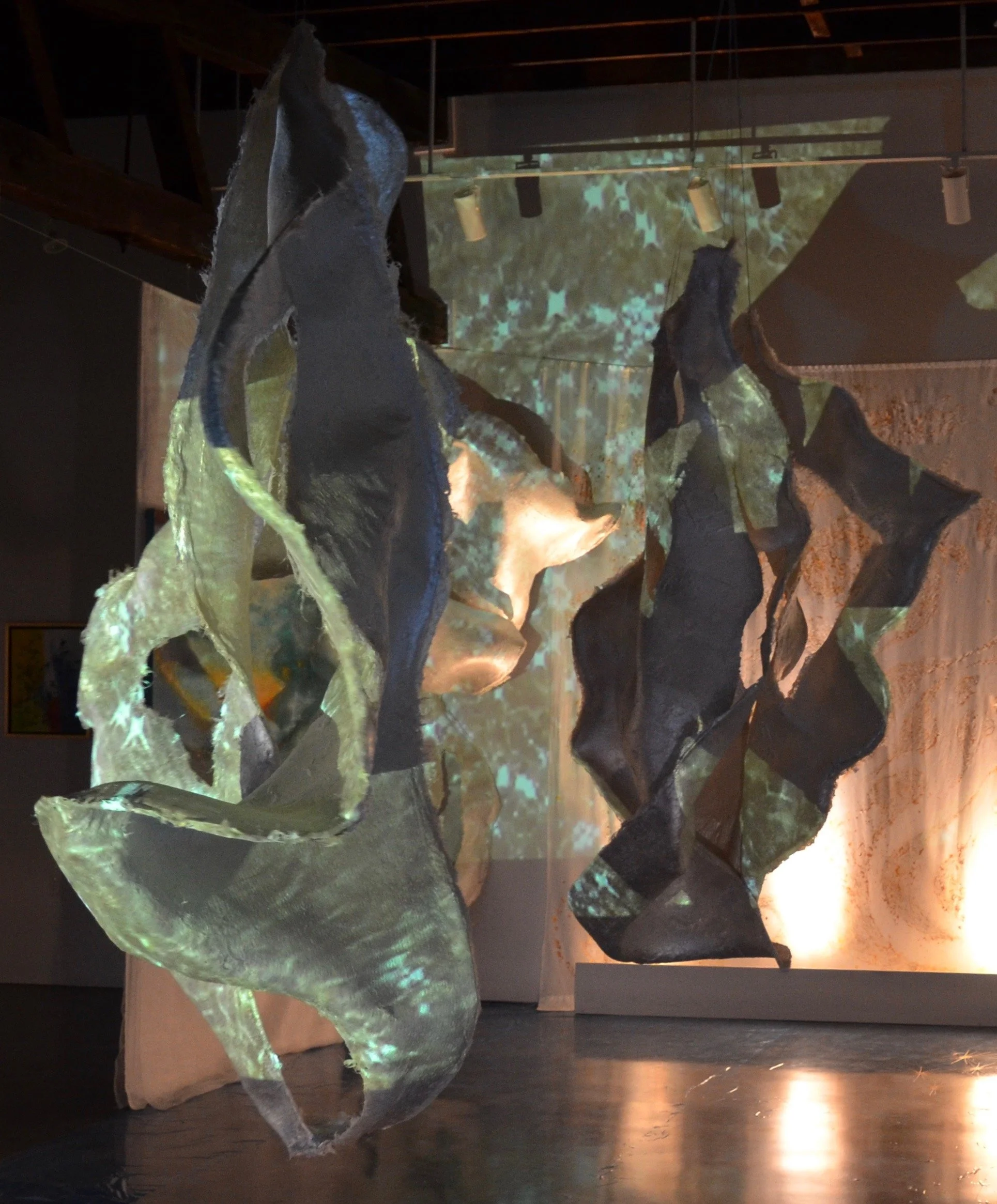 Installation: Astar, Odem, Wings, at Lightforms Art Center 2020 in conjunction with Hilma af Klint, The Infinite and the Divine