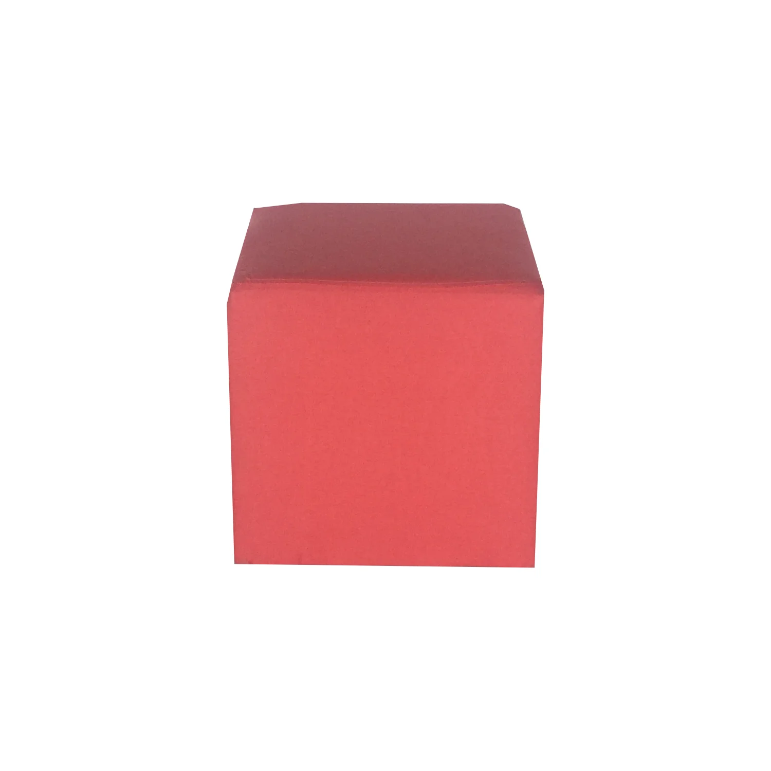 Cube Ottoman - Coral