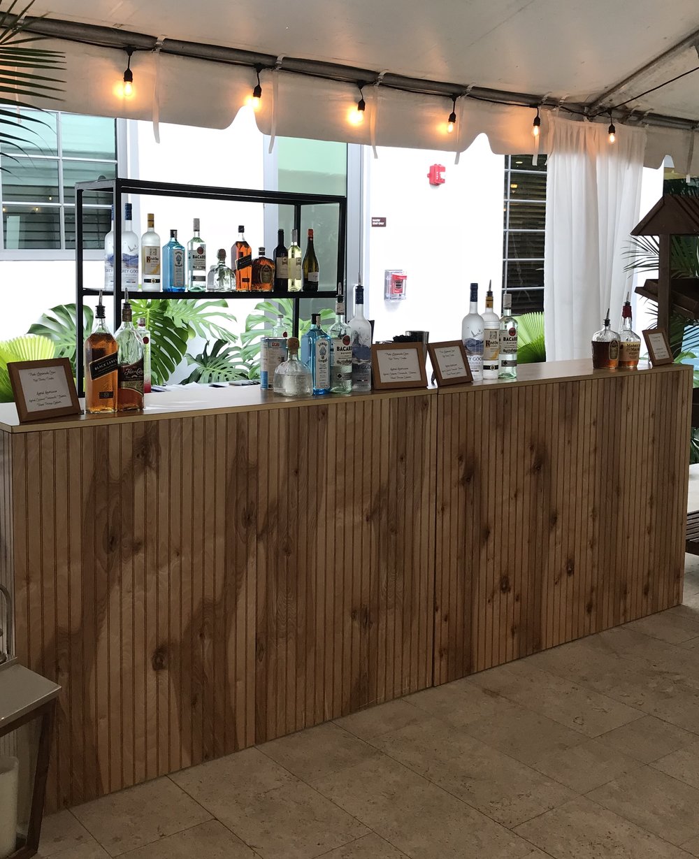 Rustic Wood Pallet Bar - Prime Time Party and Event Rental
