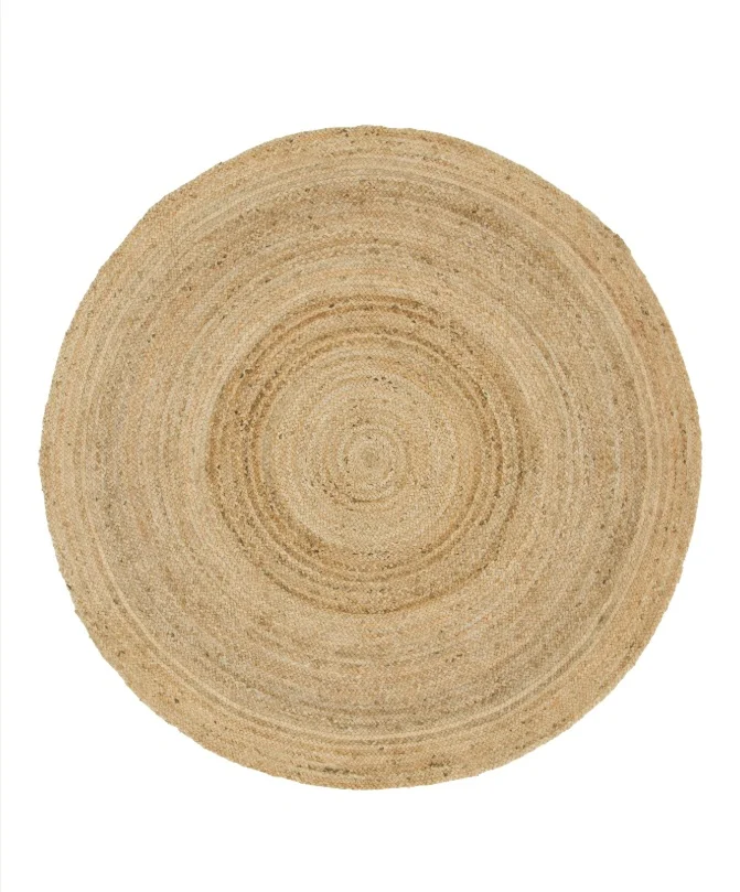 Ronen Rental Round Jute Rug for rent