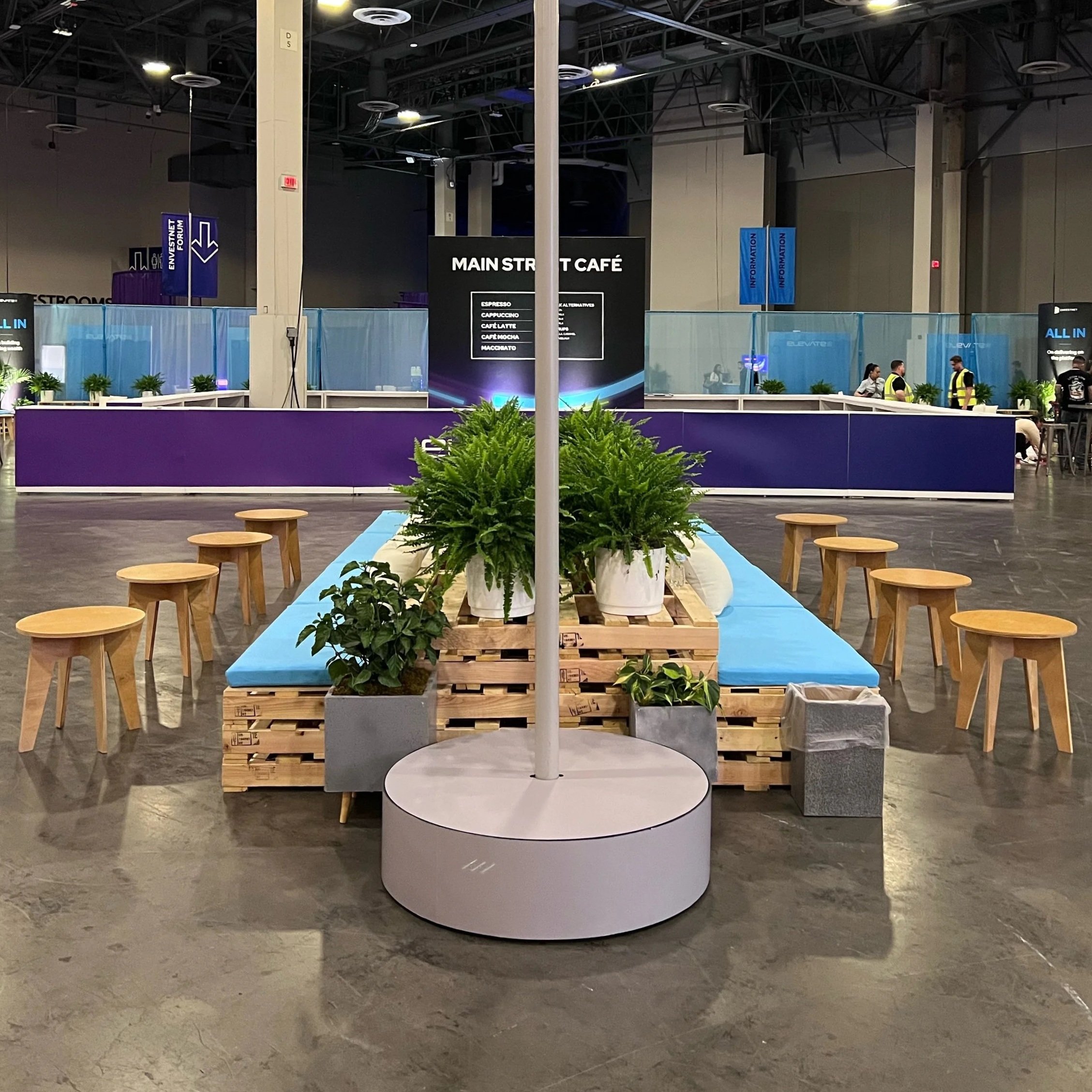 New Pallet Furniture Configurations Designed for Large Las Vegas Venues