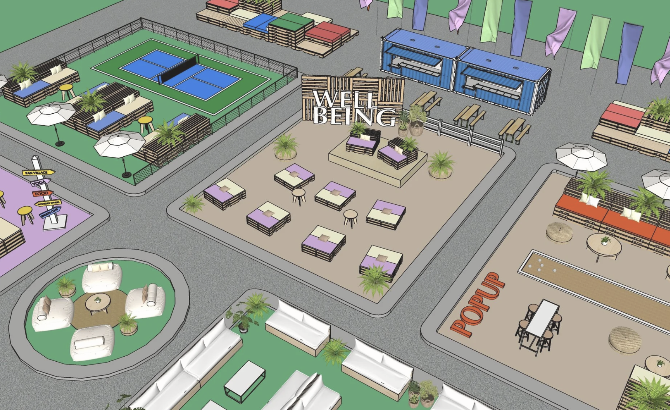 A sketch of an event design idea