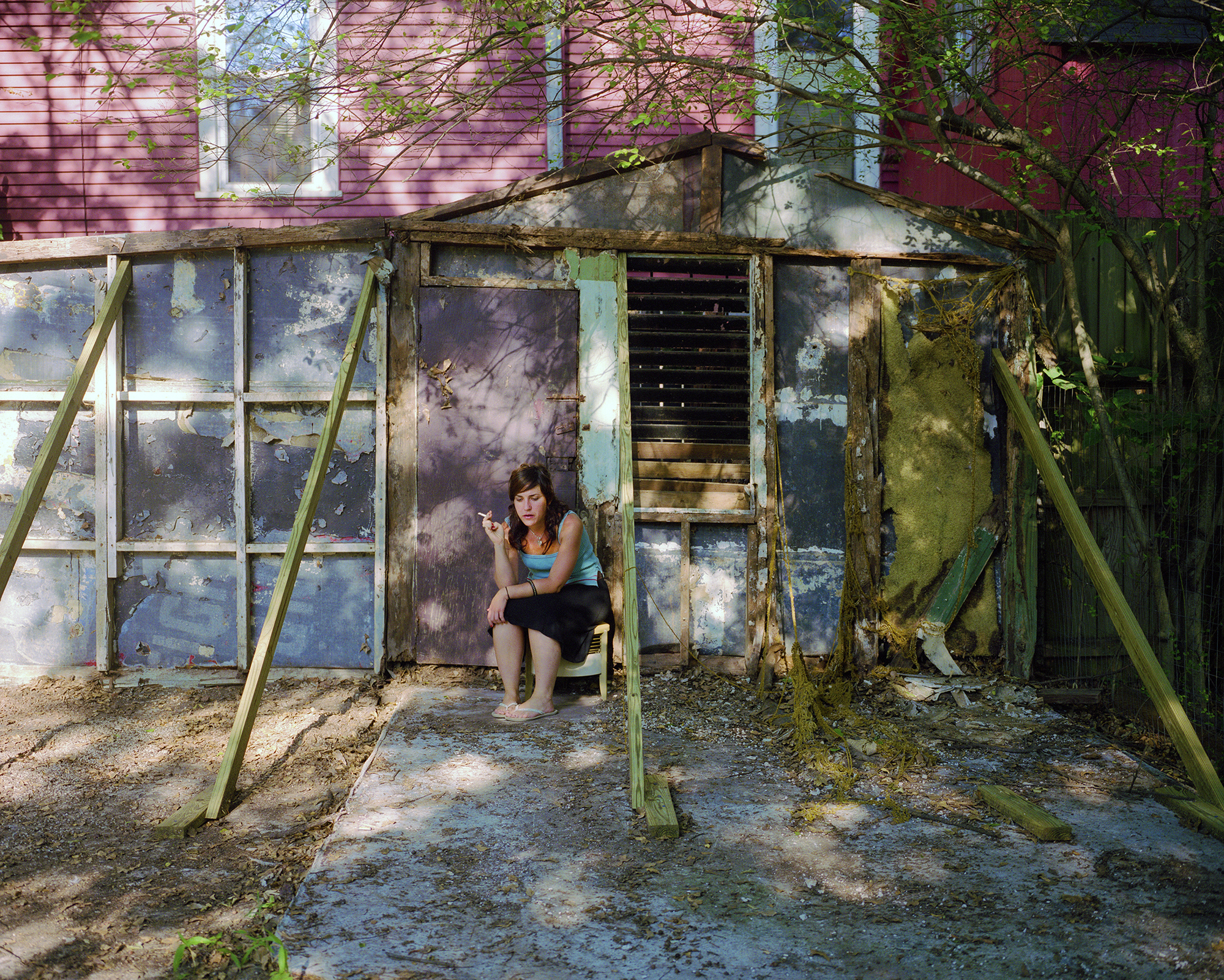 Katie Behind her House, 2006