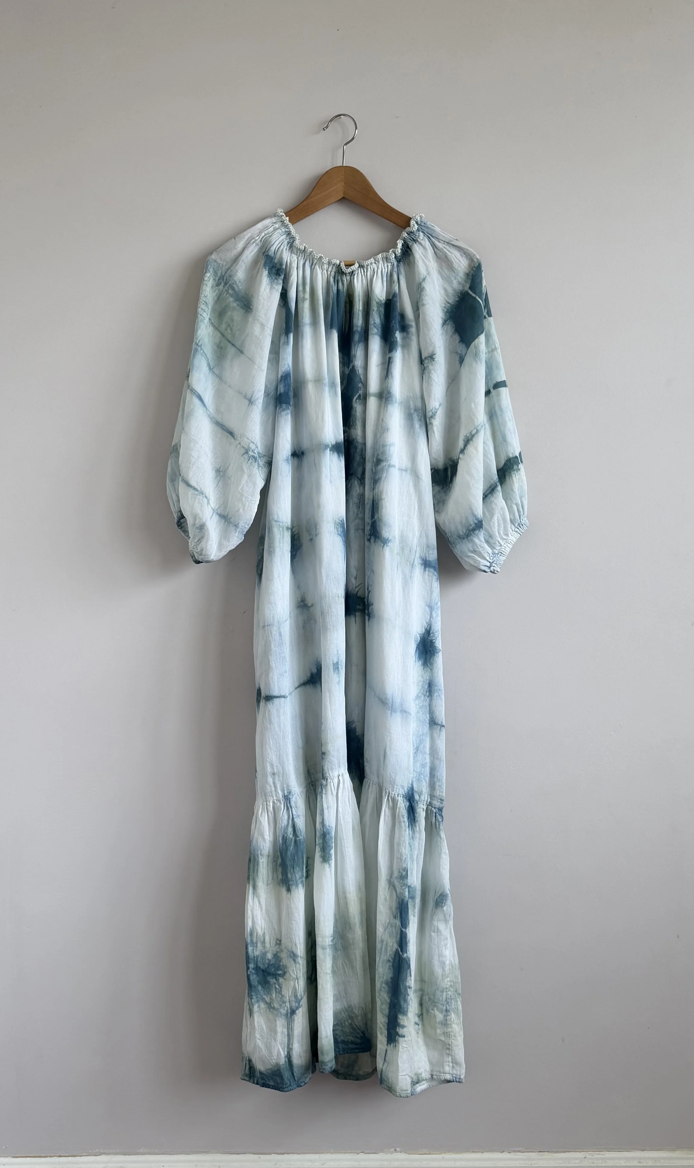Catherine Dress - One-of-a-Kind Limited Edition - Shibori Indigo - Medium