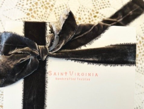 Silk ribbon, Licorice - warm black
