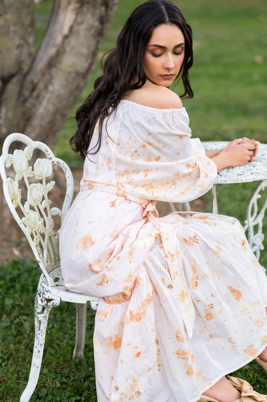 Catherine Dress - S - Pale Peach Pink