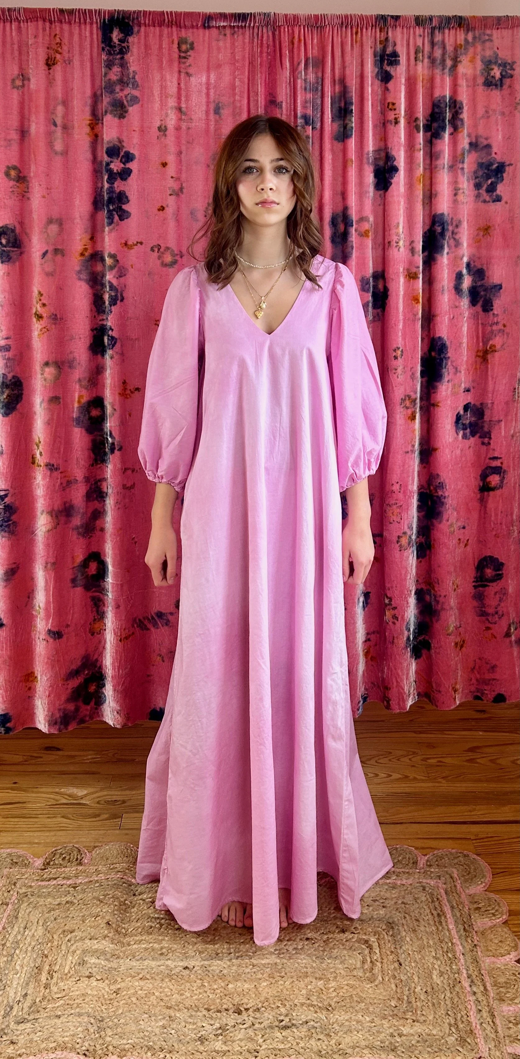 Elise Dress - Peony Pink