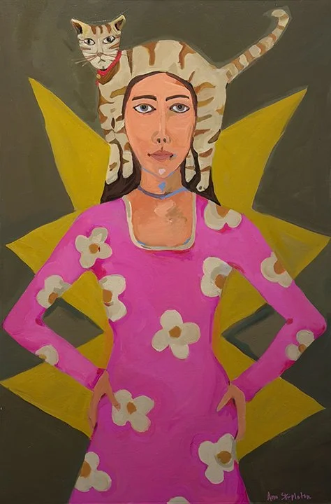 "Cat Lady"_36" x 24".jpg