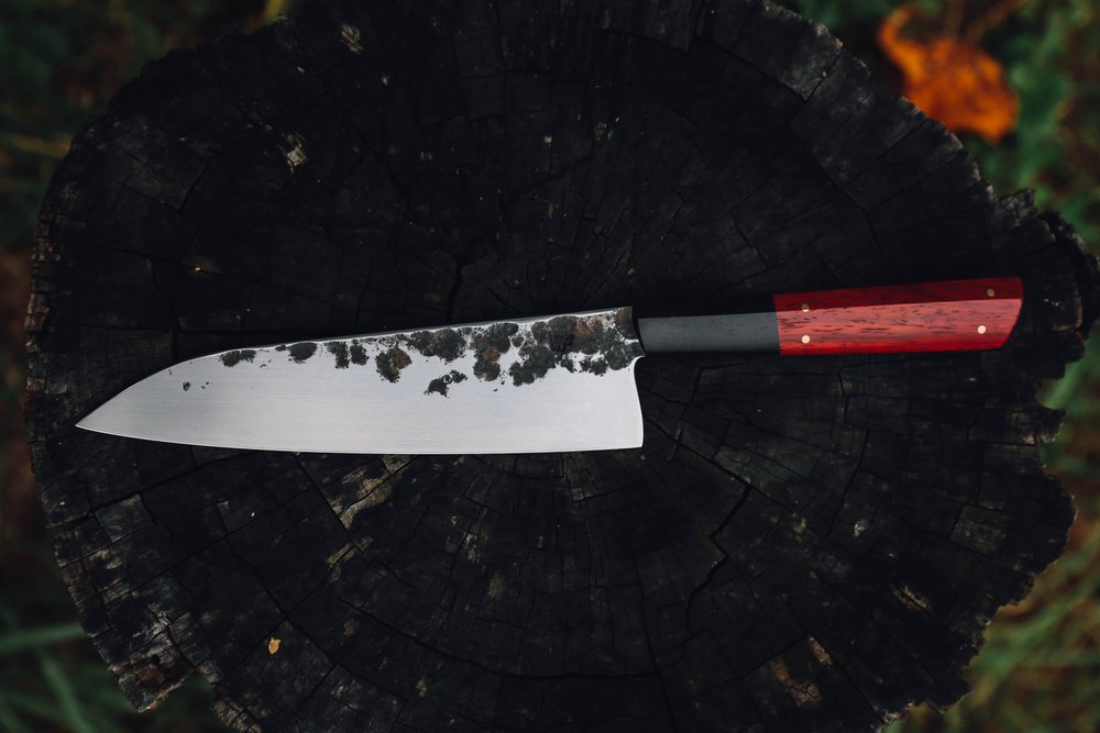 COMMISSION A CHEFS KNIFE — Heartwood Forge - Handmade Forged Kitchen Knives