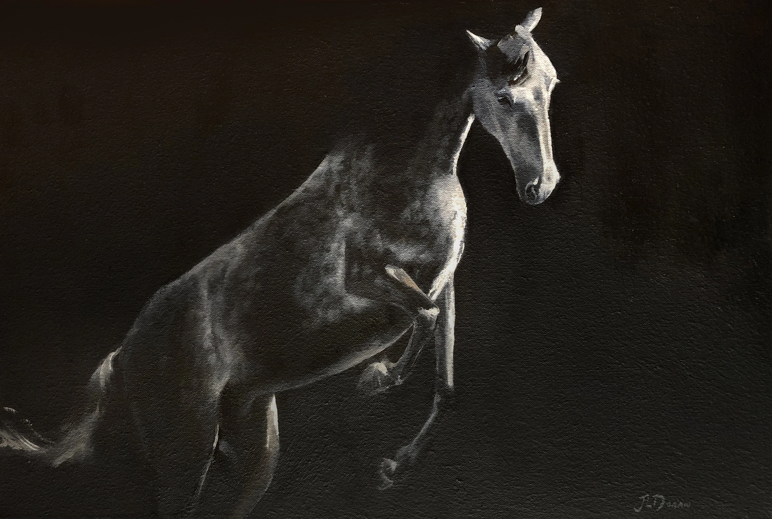 “Wild Thing” Oil on canvas. 60cm x 40cm. Available on Saatchi Art .