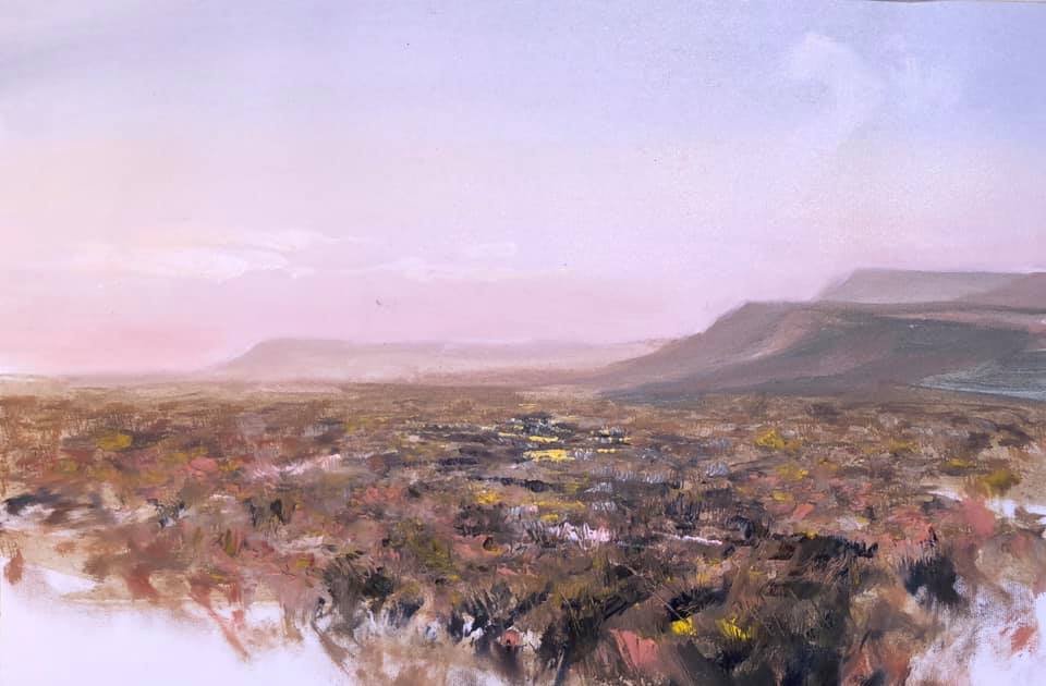 'Tankwa Karoo at Sunset' (plein air)