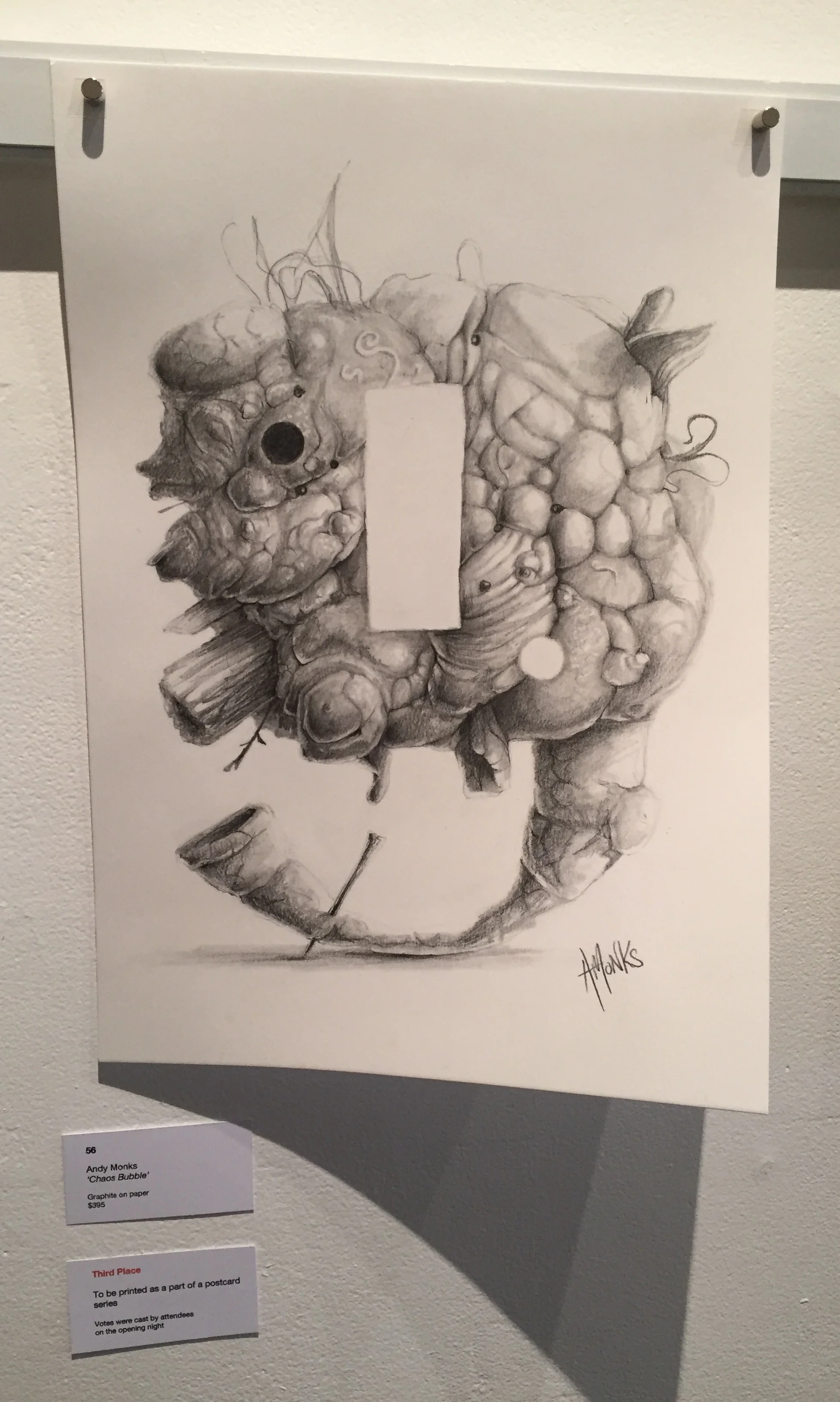 THIRD PRIZE: Andy Monks “Chaos Bubble”