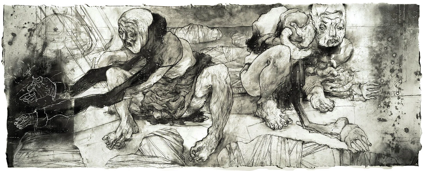 Major Prize Winner, William Platz, “Puppets with Charcoal”