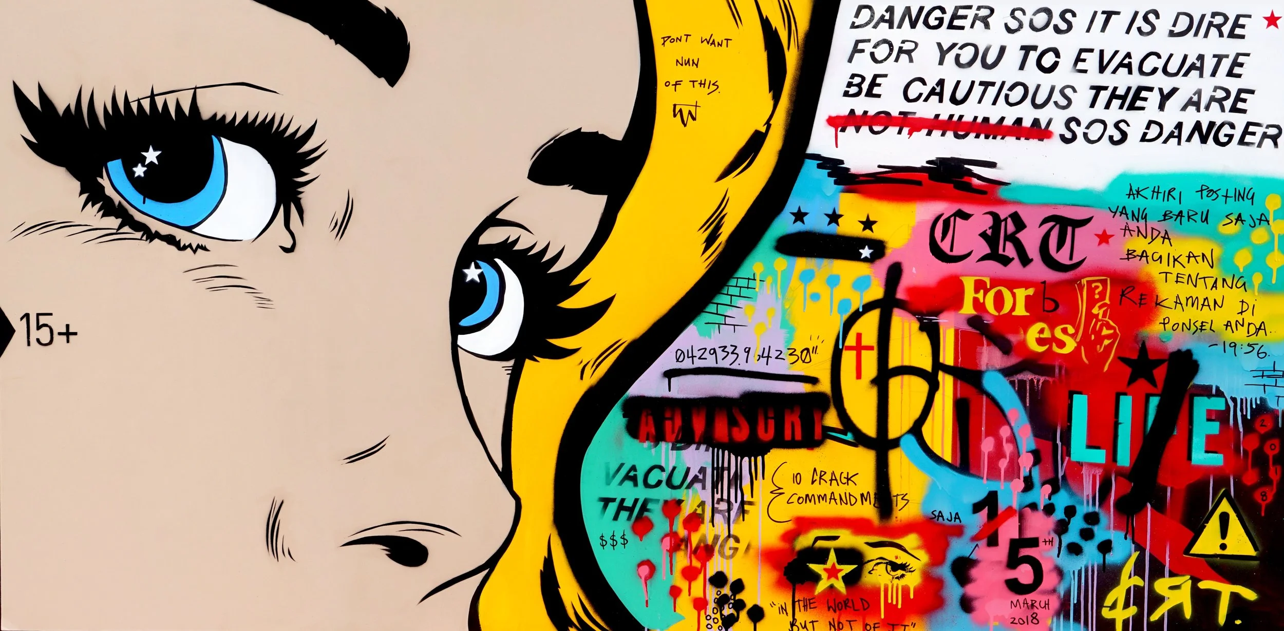 SOS_182cmx92cm, Mixed Media on Board.jpg
