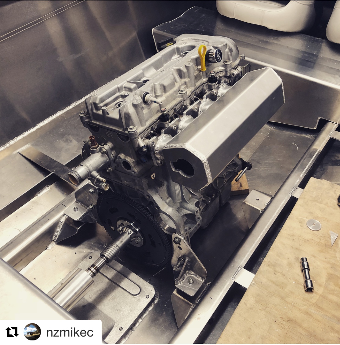 Marinised car engines
