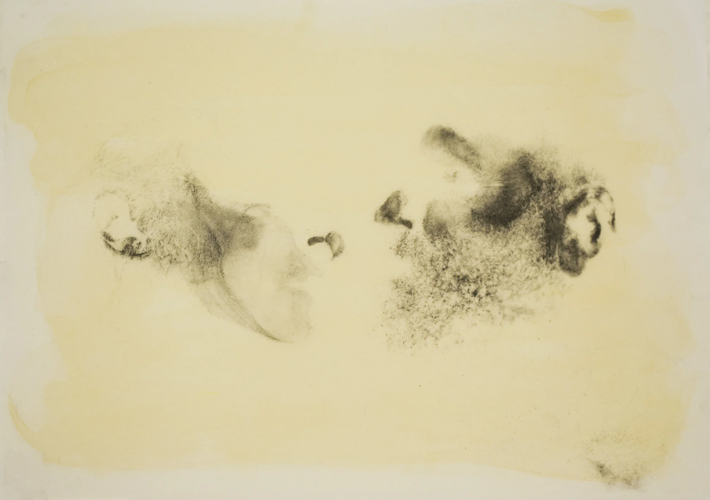 Summit, graphite and linseed on paper, copyright Patrick O'Donnell and Dawei Zhang