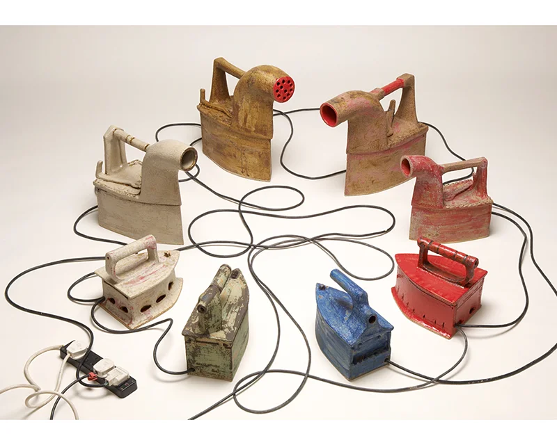 "On the plug", ceramics by Constantinos Constantinides