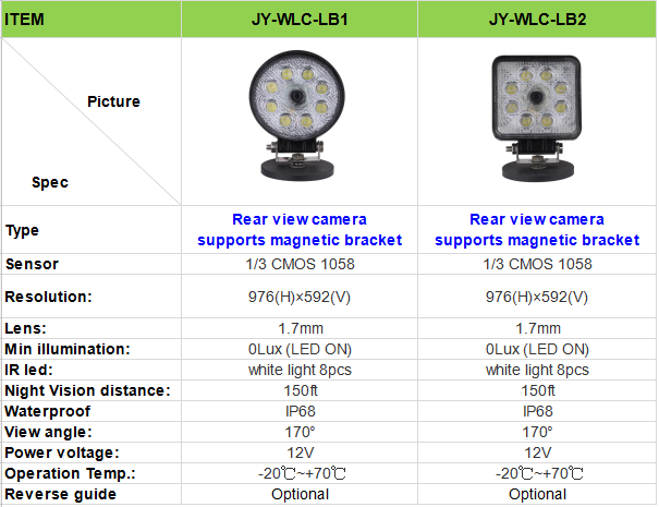 Universal LED light with built in PAL Camera | Burg Design
