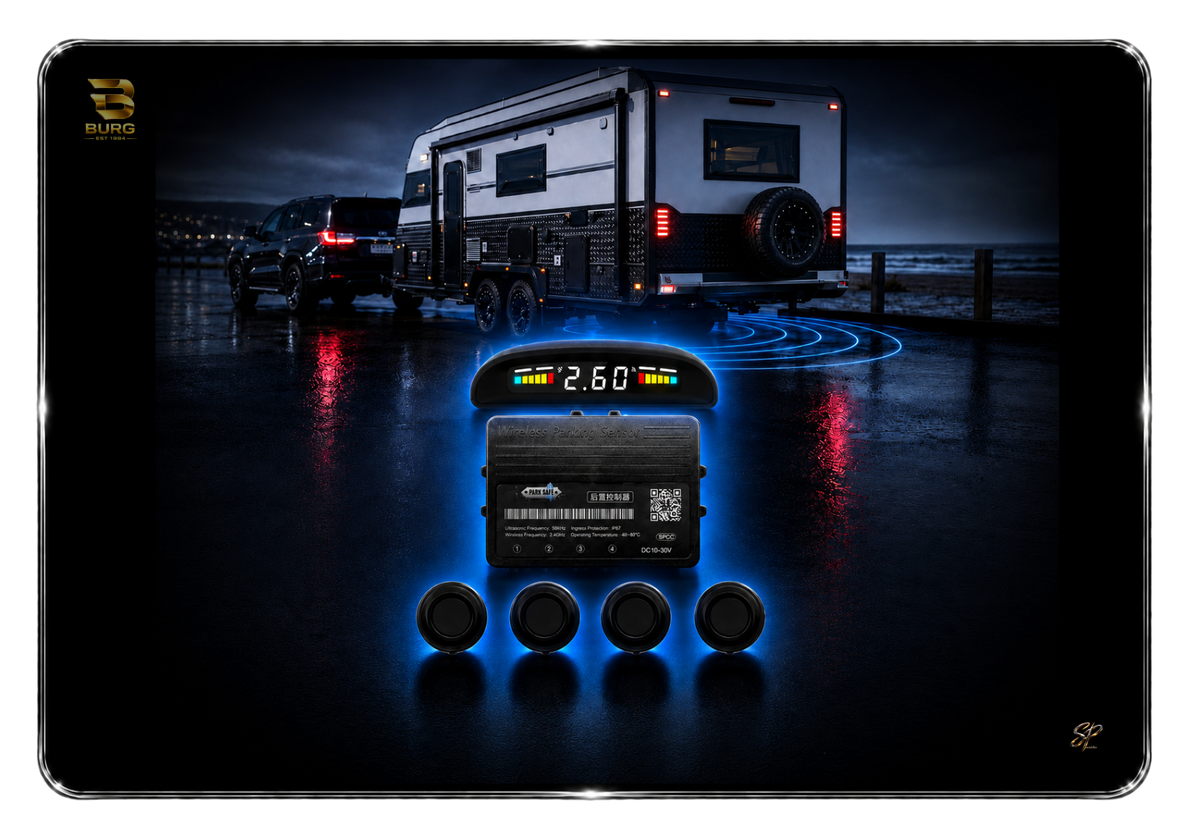 Caravan Rear Parking Sensors Wireless (SKU:02-KR058TK)