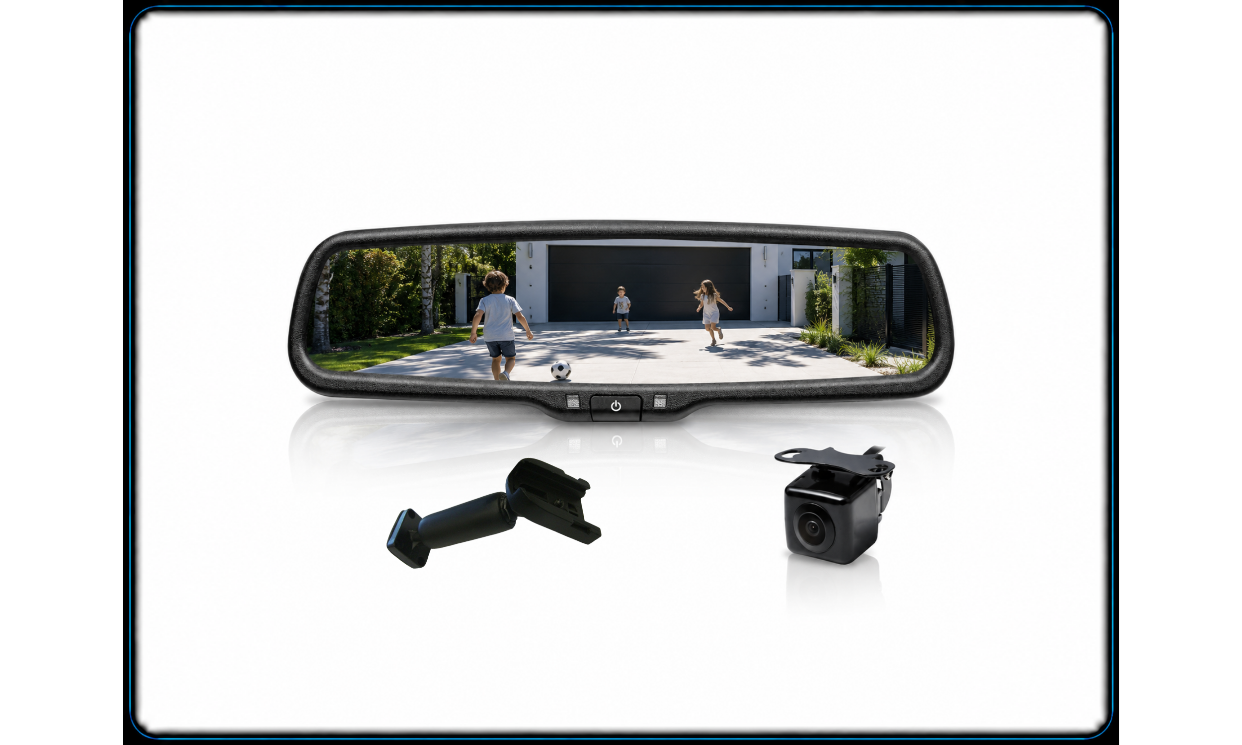 9.66" New Model AHD MIRROR & CAMERA SET (SKU:26-090V2)