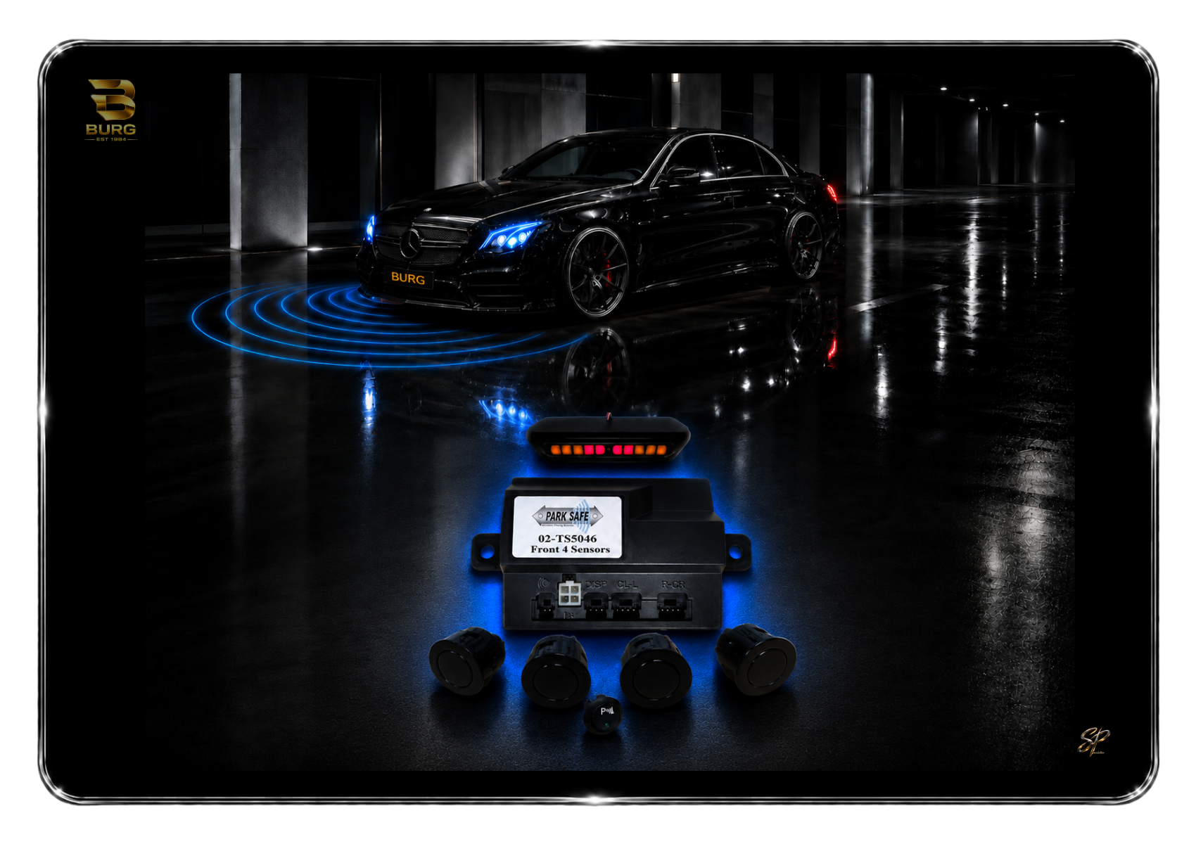 WIRED FRONT PARKING SENSORS +DISPLAY (SKU:02-TS5046)