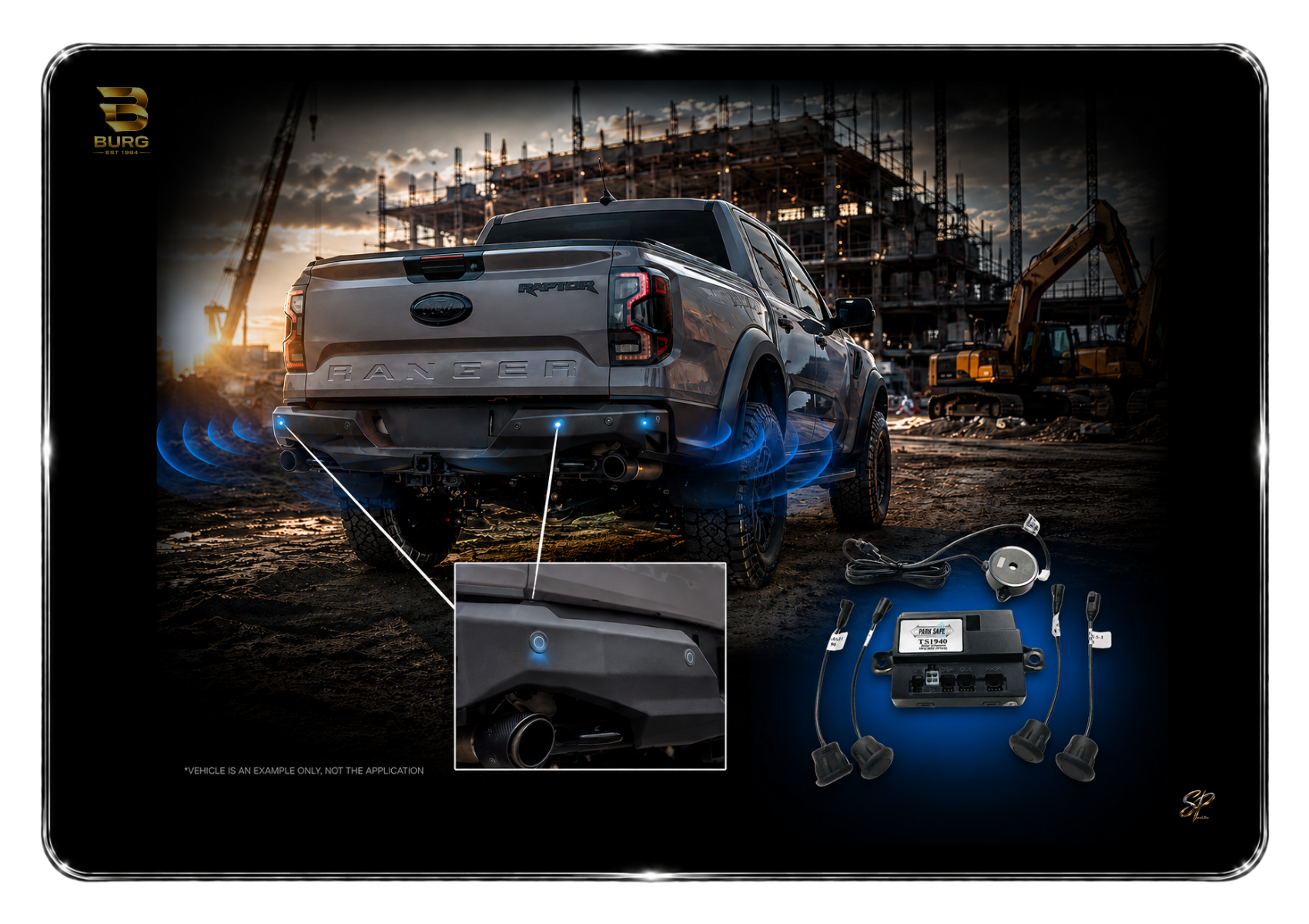 REVERSING SENSORS FLAT RUBBER 5 YEARS WARRANTY (SKU:02-TS1940)