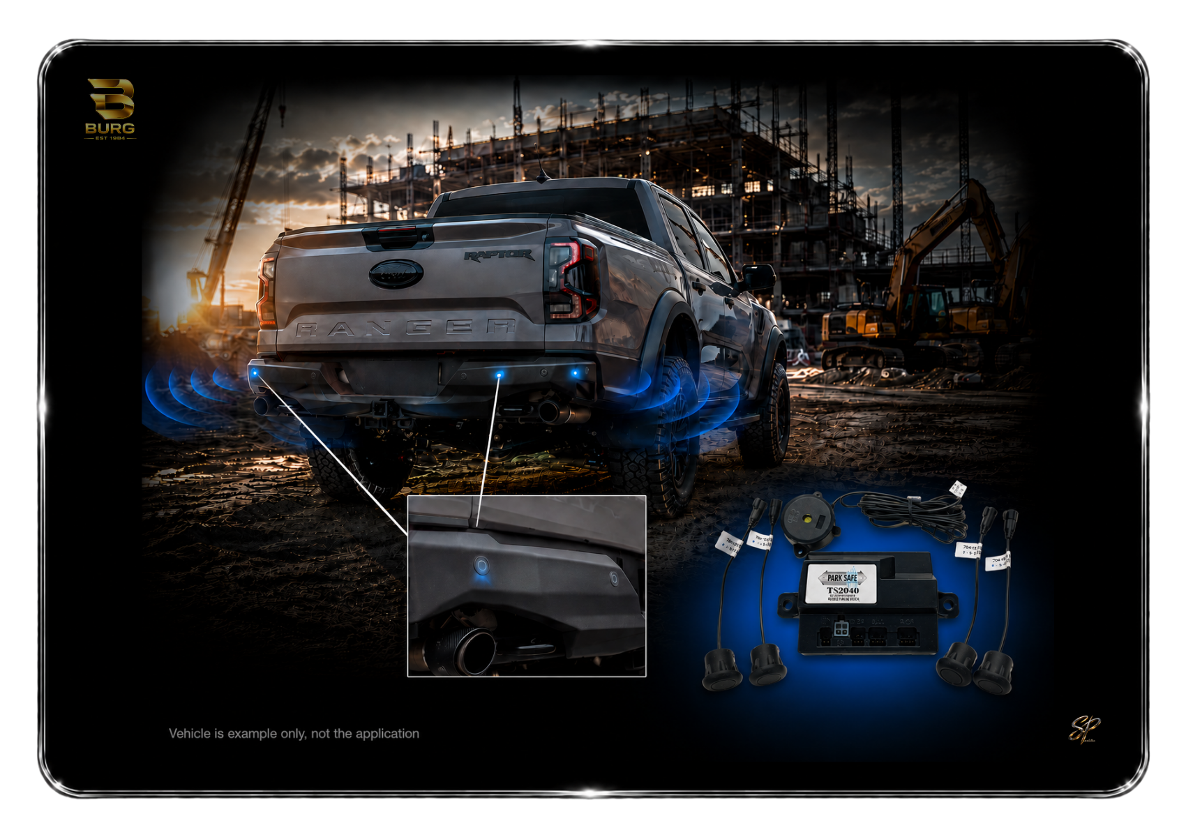 REAR SENSORS 10 DEGREE RUBBER 5 year warranty (SKU:02-TS2040)